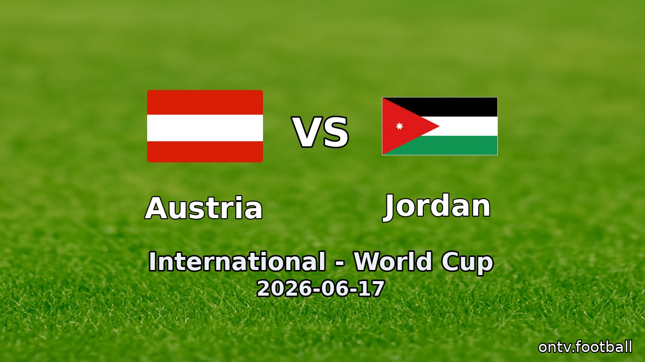 Austria vs Jordan