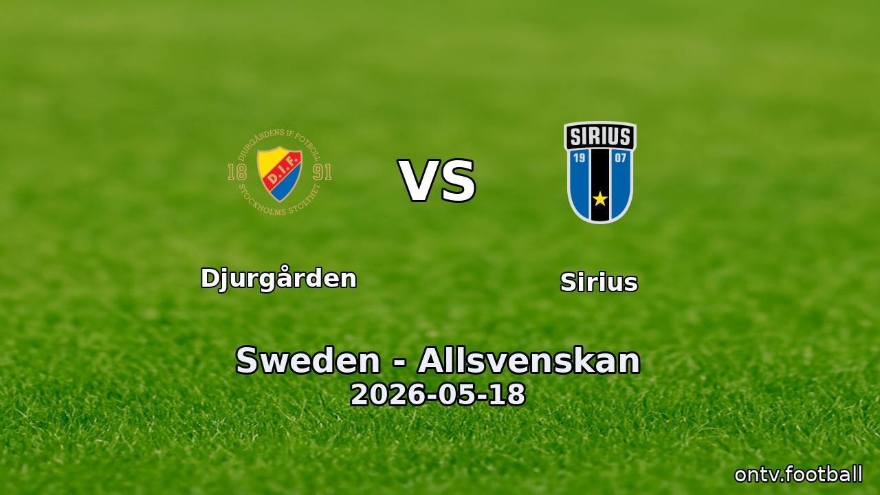 Djurgården vs Sirius