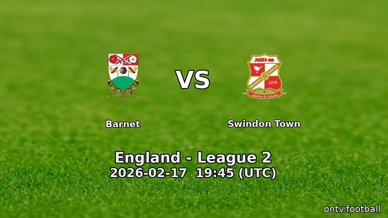 Barnet vs Swindon Town