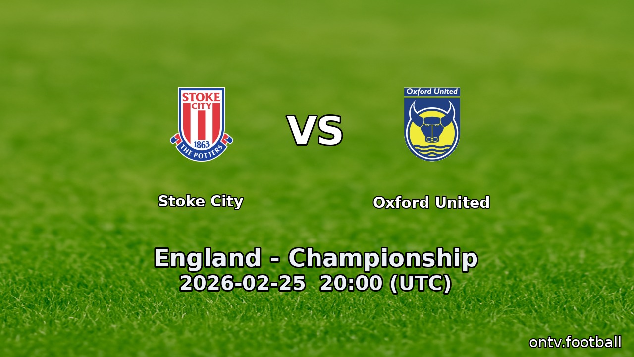 Stoke City vs Oxford United
