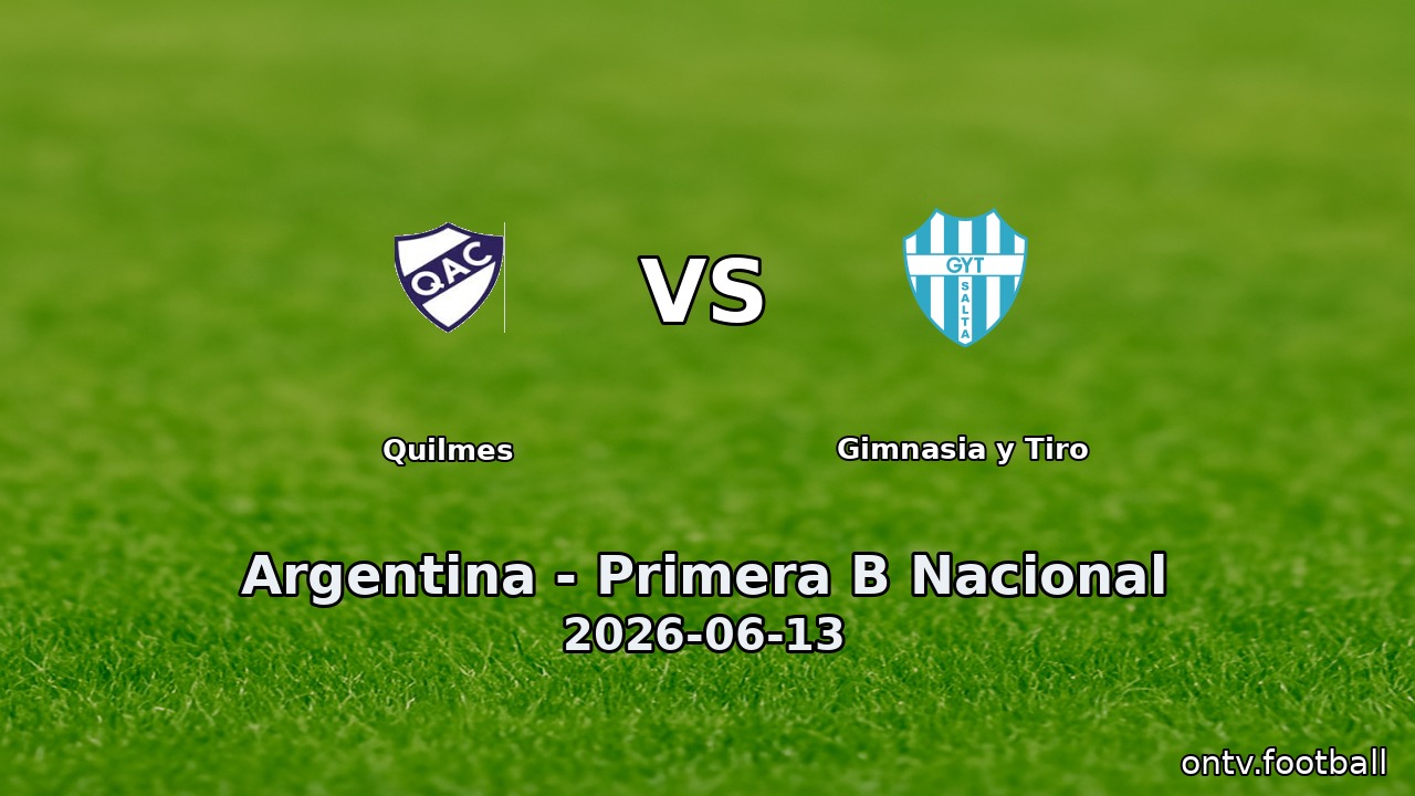 Quilmes vs Gimnasia y Tiro
