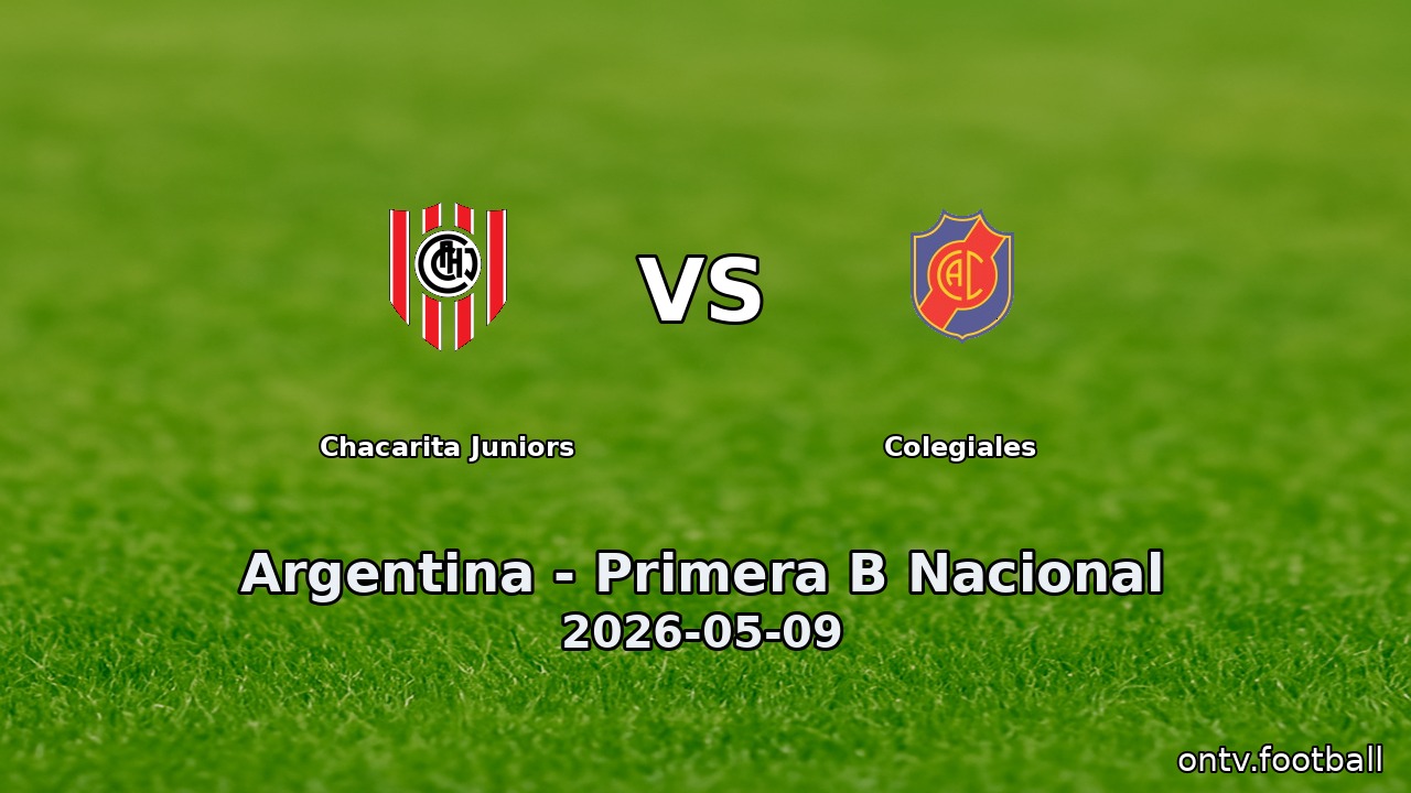 Chacarita Juniors vs Colegiales