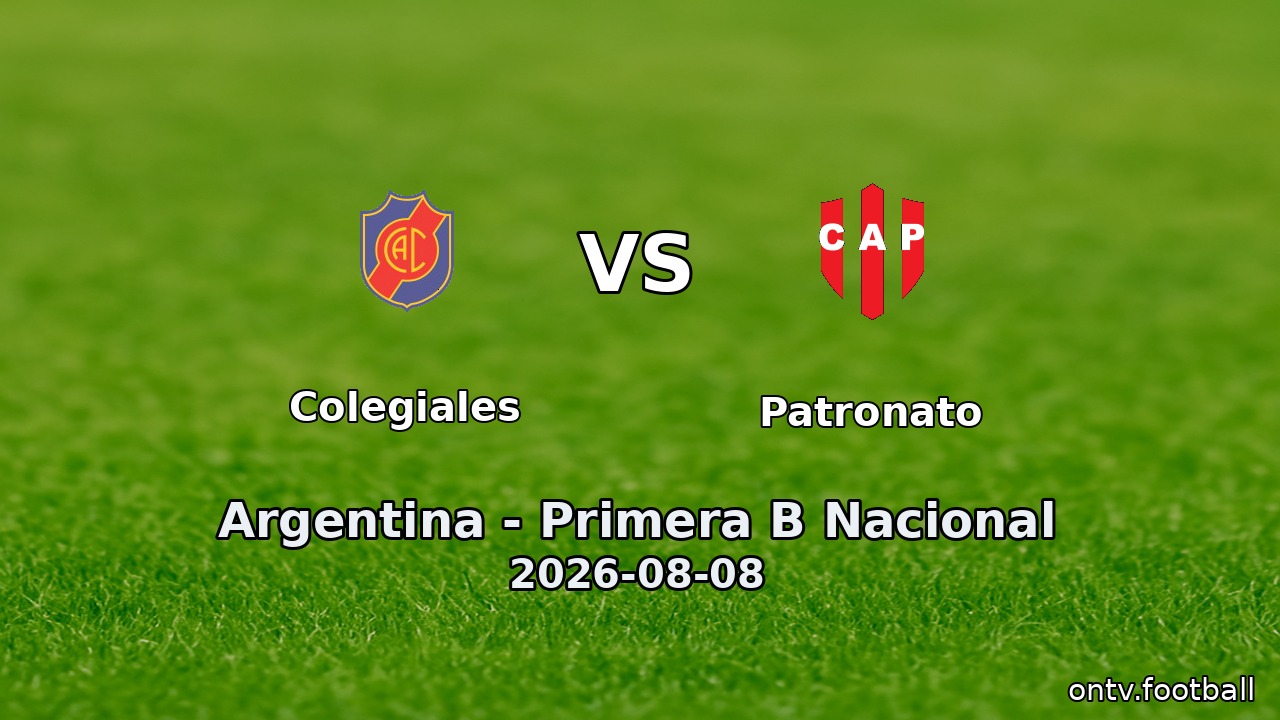 Colegiales vs Patronato