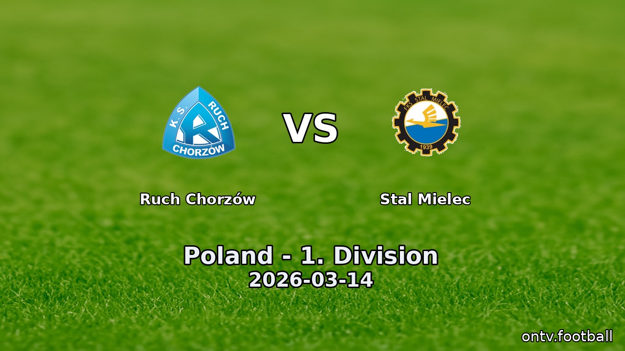 Ruch Chorzów vs Stal Mielec