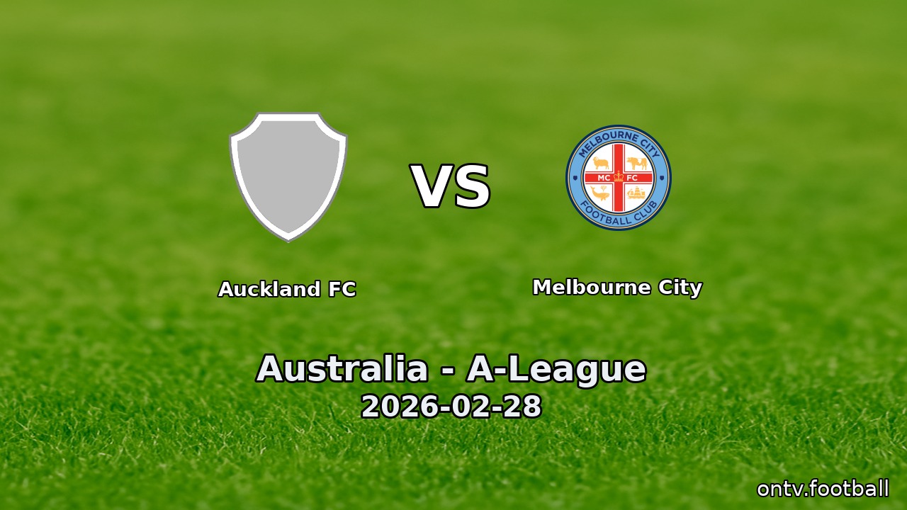 Auckland FC vs Melbourne City