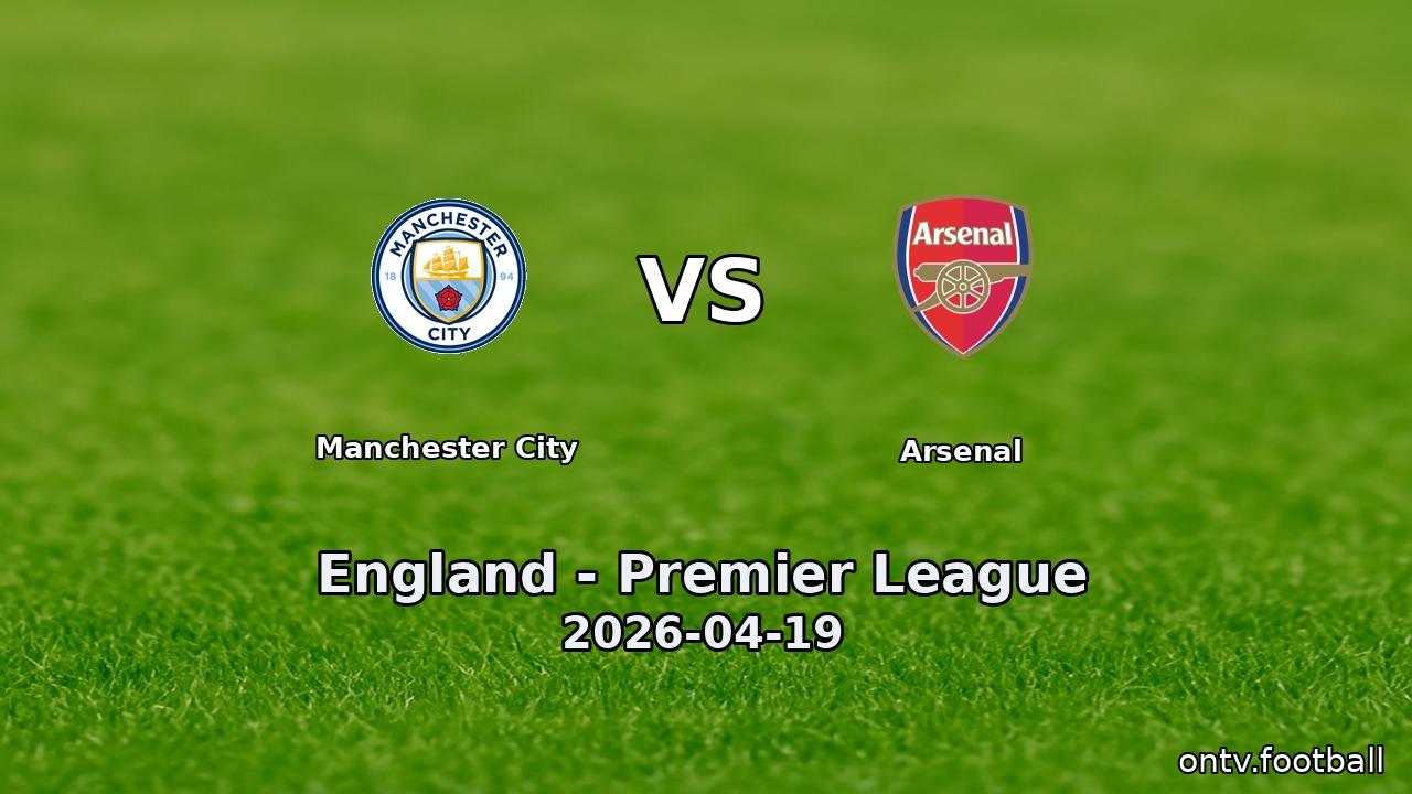 Manchester City vs Arsenal