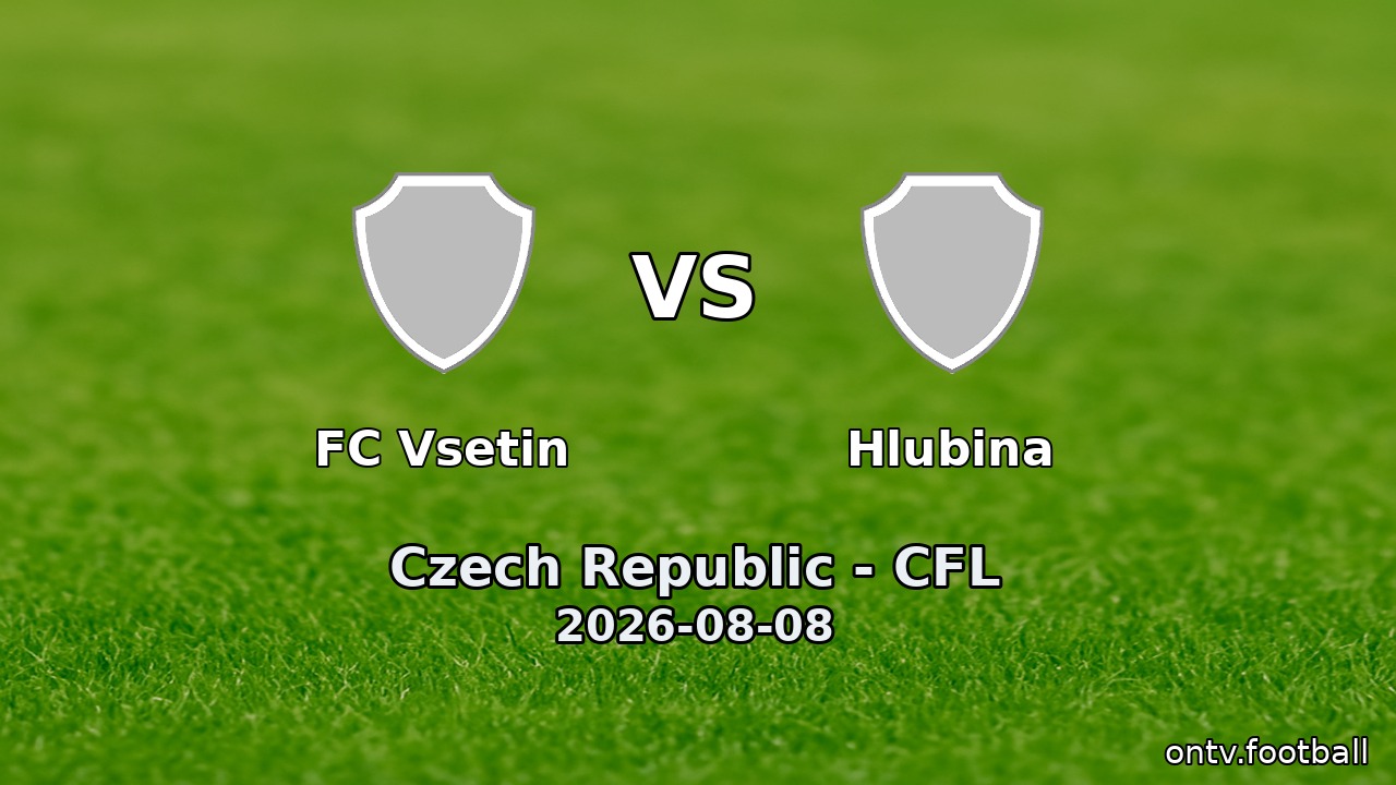 FC Vsetin vs Hlubina
