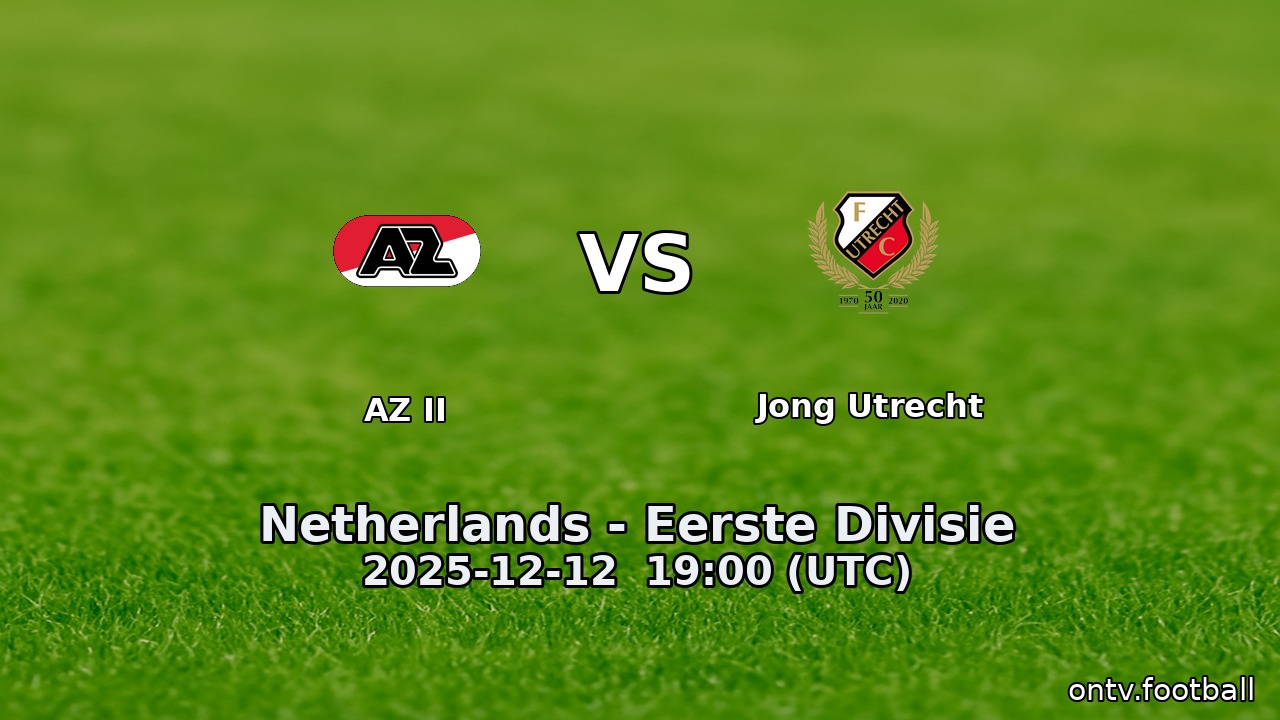AZ II vs Jong Utrecht
