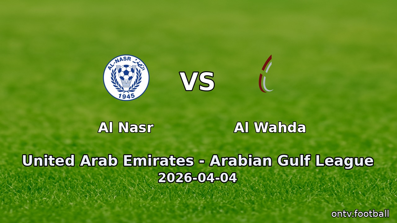 Al Nasr vs Al Wahda