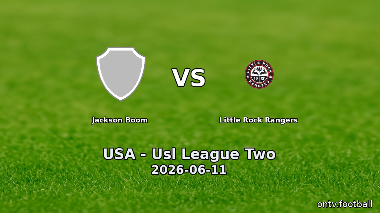 Jackson Boom vs Little Rock Rangers