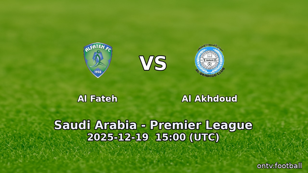Al Fateh vs Al Akhdoud