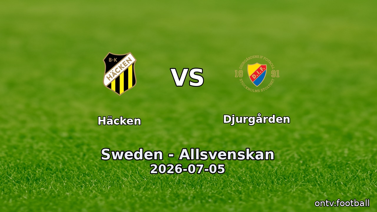 Häcken vs Djurgården