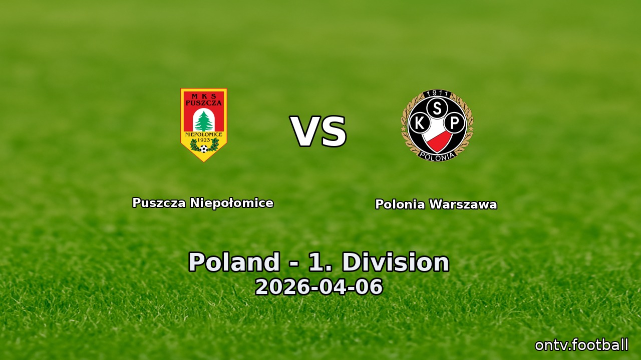 Puszcza Niepołomice vs Polonia Warszawa