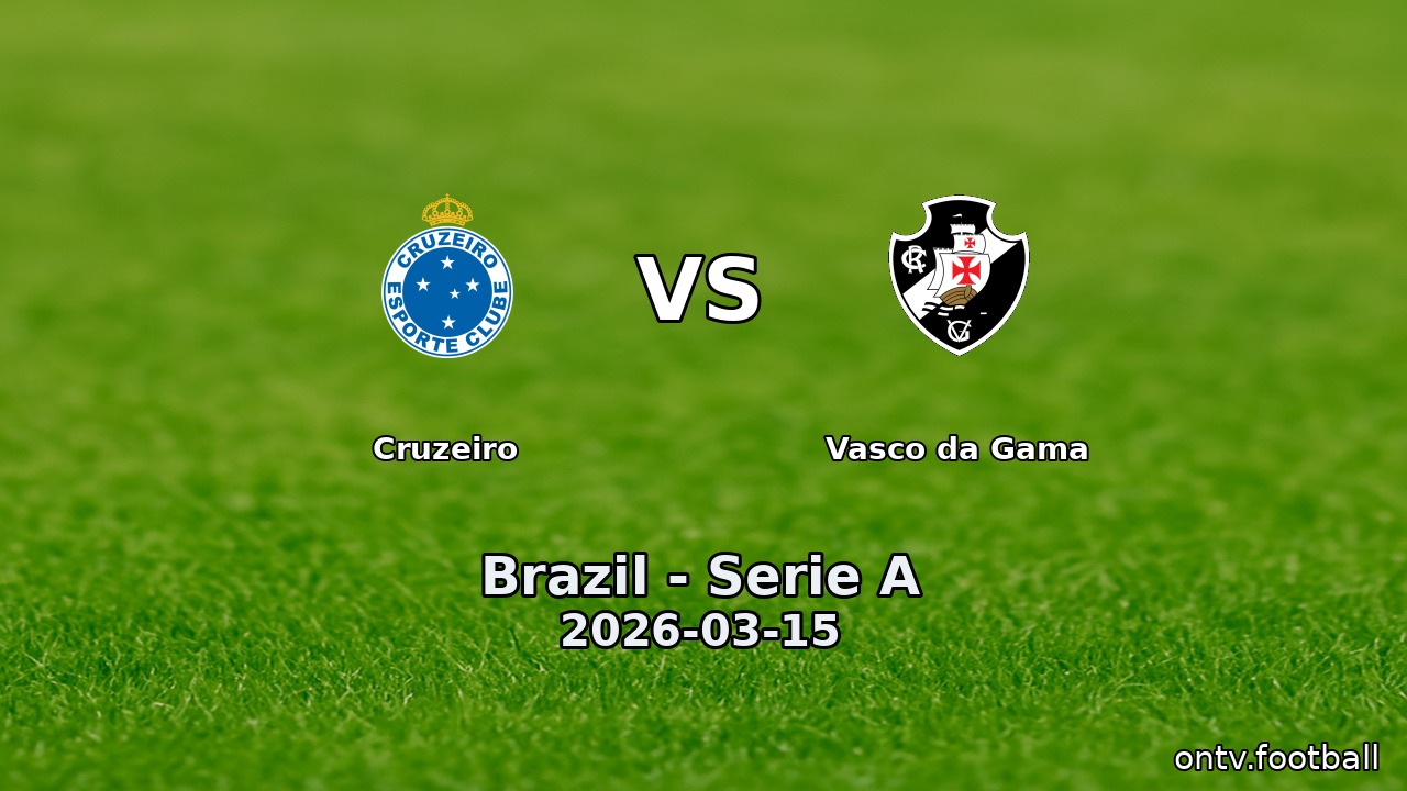 Cruzeiro vs Vasco da Gama