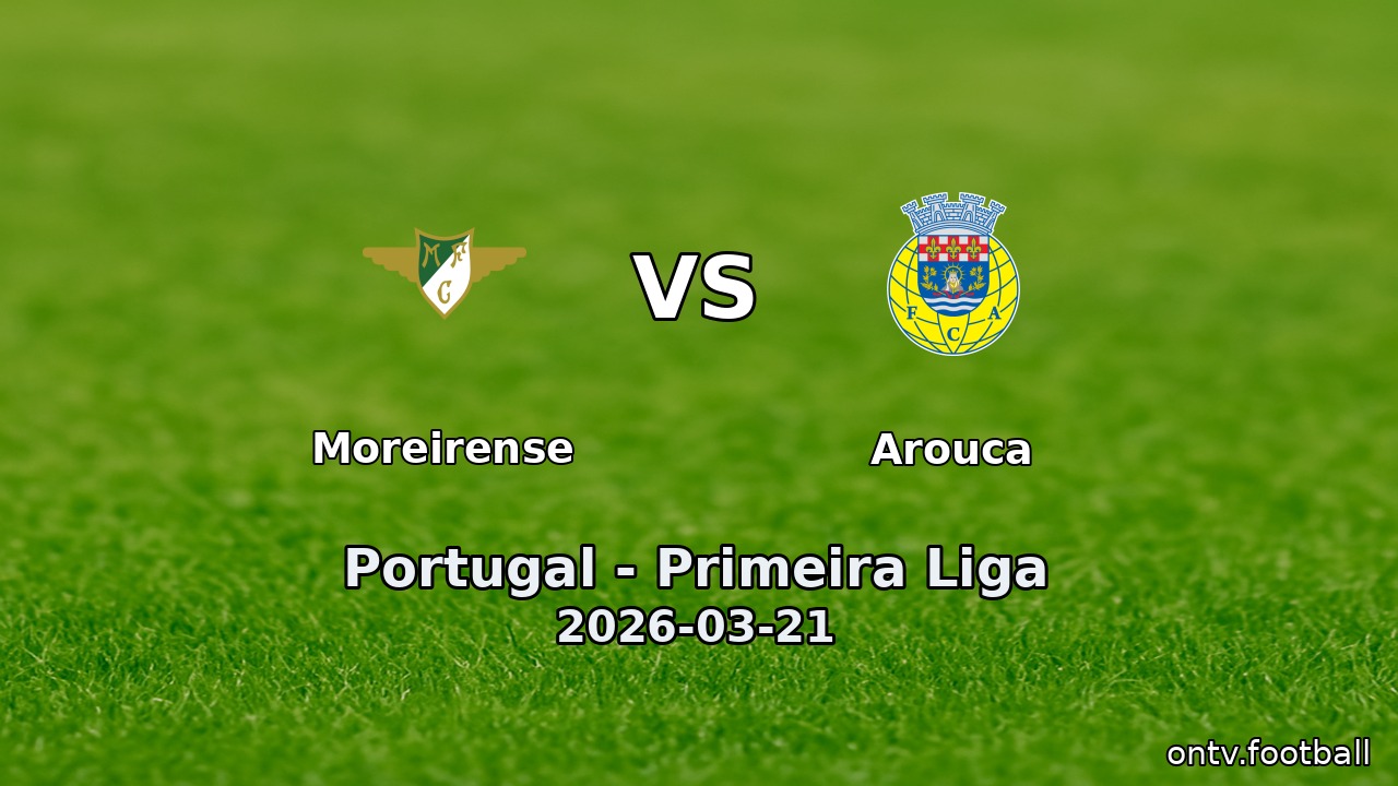 Moreirense vs Arouca
