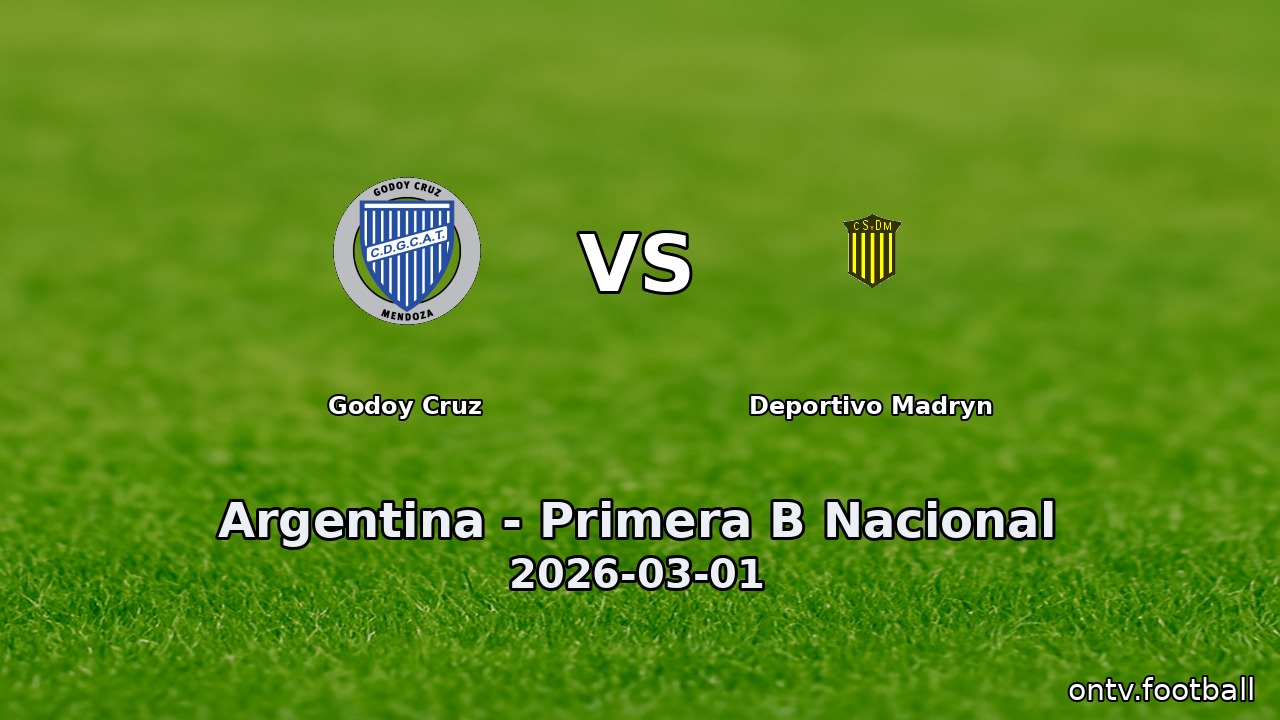 Godoy Cruz vs Deportivo Madryn