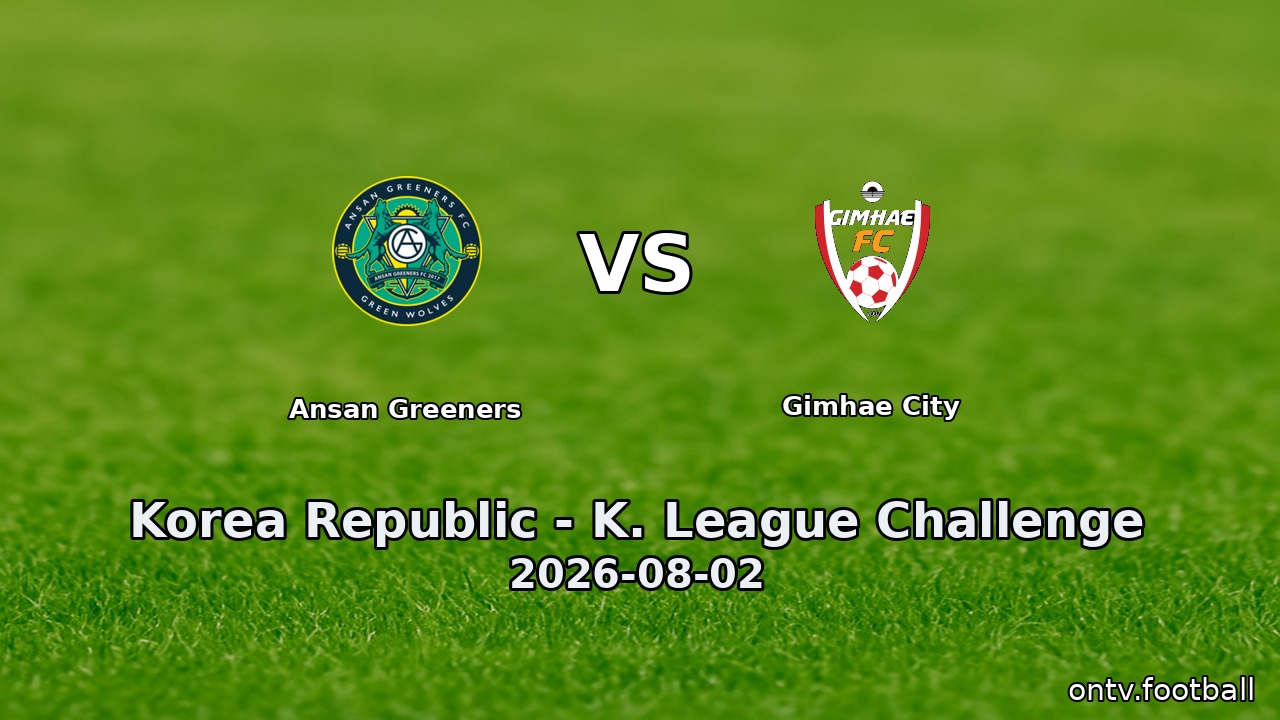 Ansan Greeners vs Gimhae City