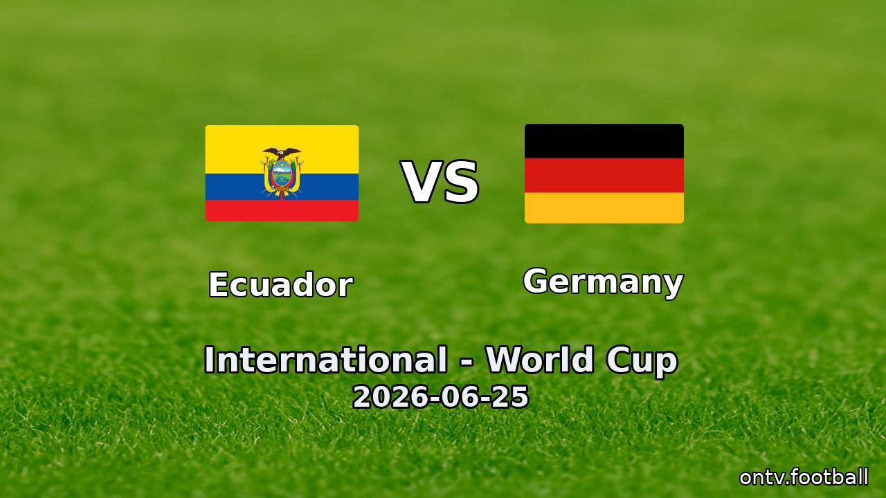 Ecuador vs Germany
