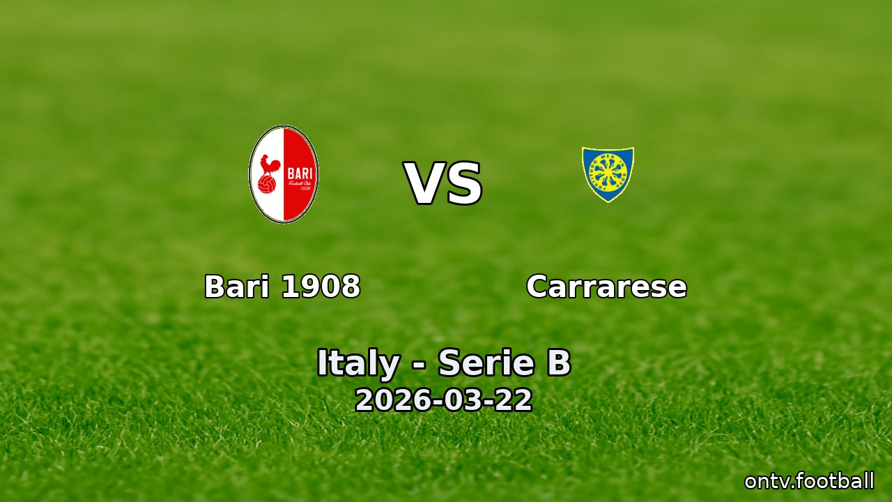 Bari 1908 vs Carrarese