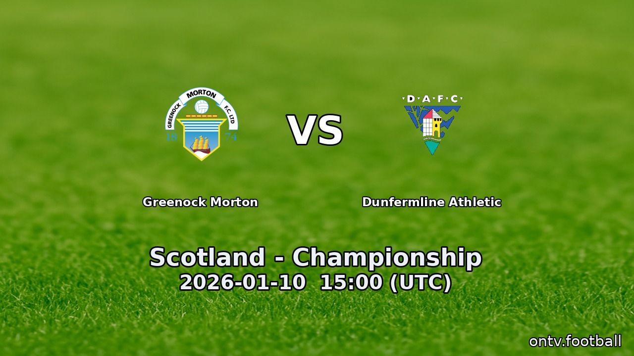 Greenock Morton vs Dunfermline Athletic