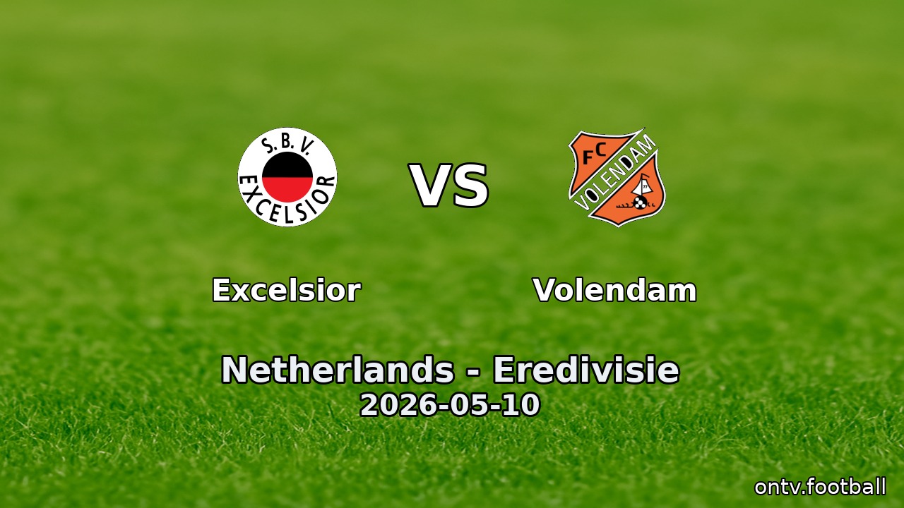 Excelsior vs Volendam