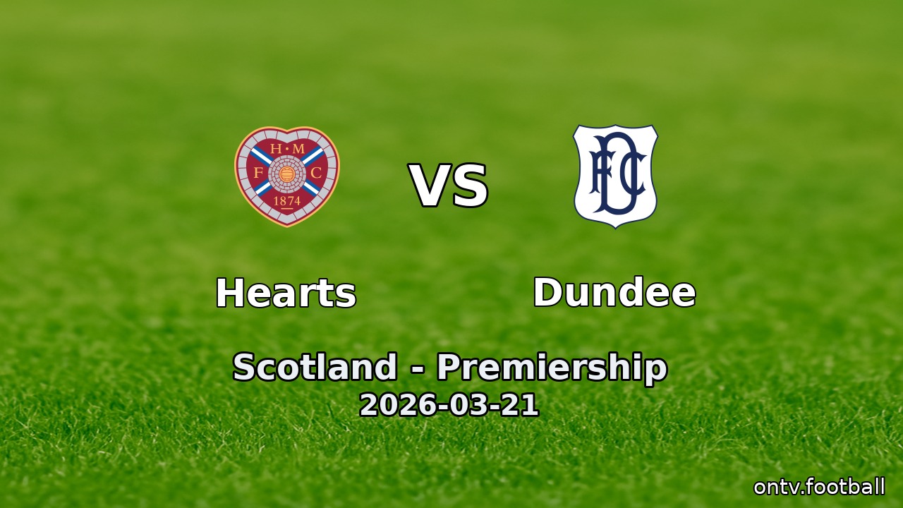 Hearts vs Dundee