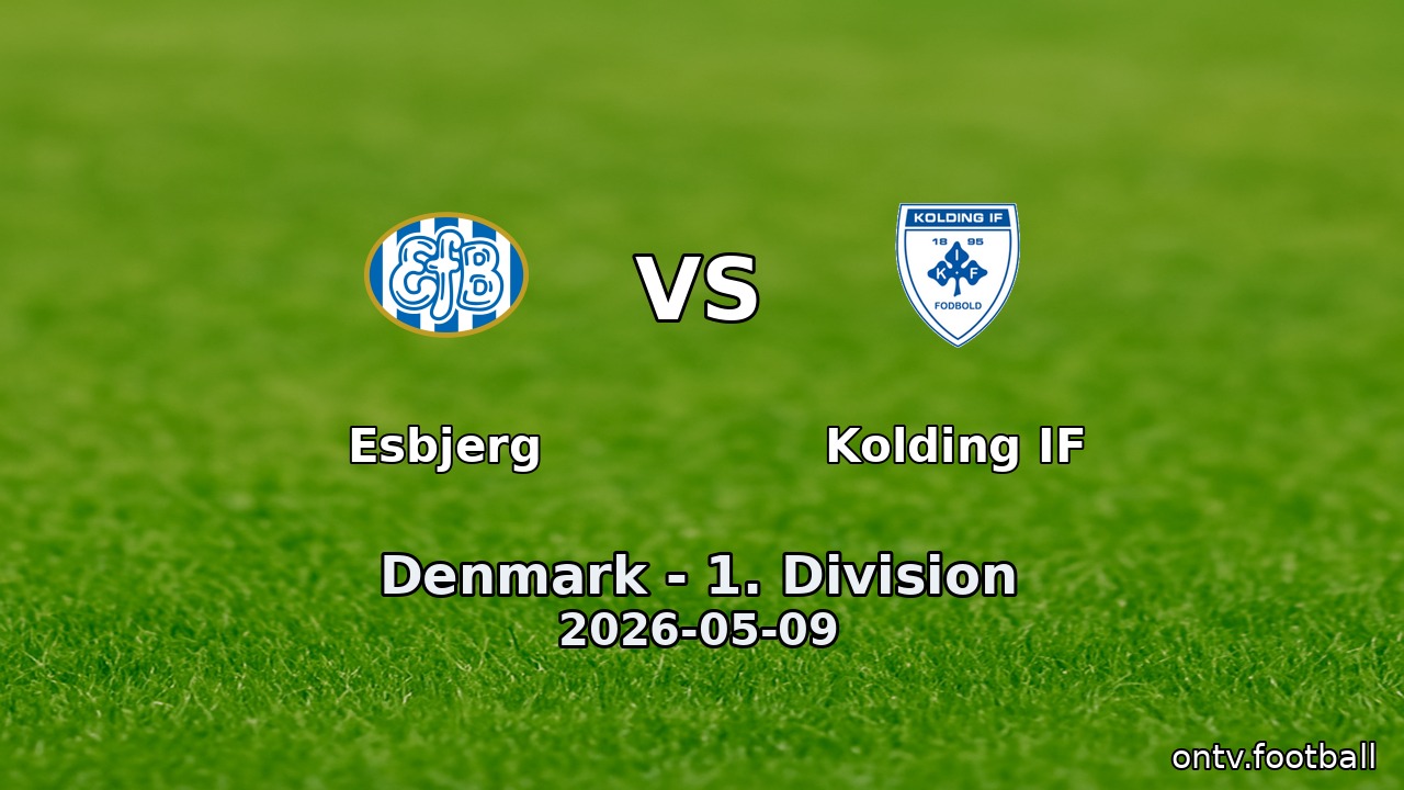 Esbjerg vs Kolding IF