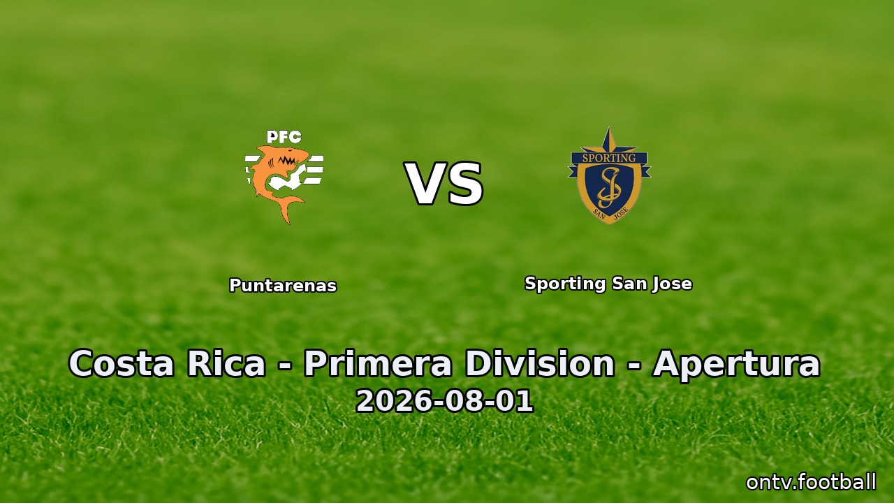 Puntarenas vs Sporting San Jose