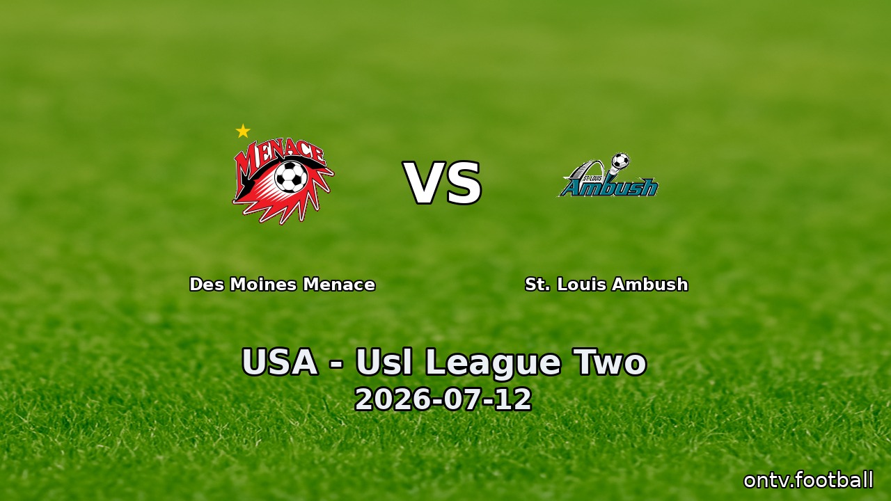Des Moines Menace vs St. Louis Ambush