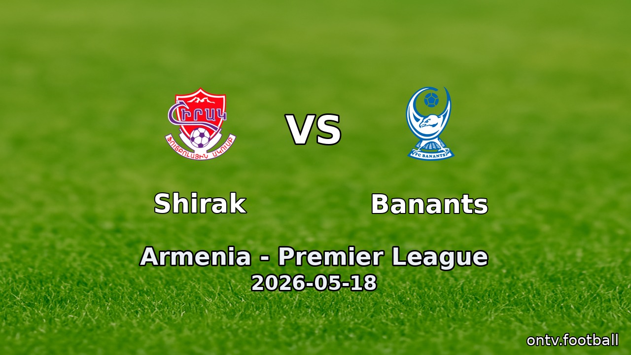 Shirak vs Banants