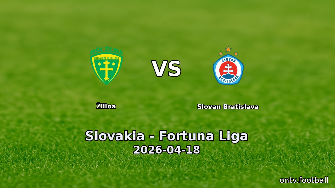 Žilina vs Slovan Bratislava