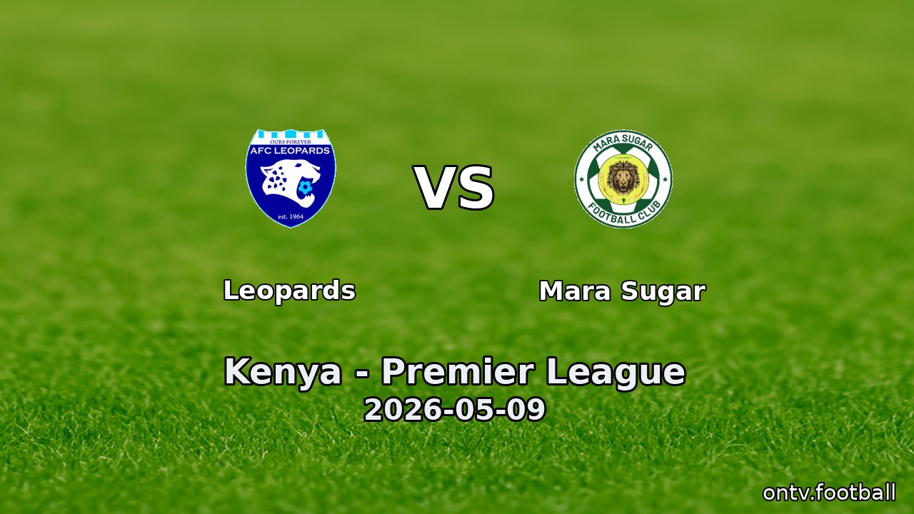 Leopards vs Mara Sugar