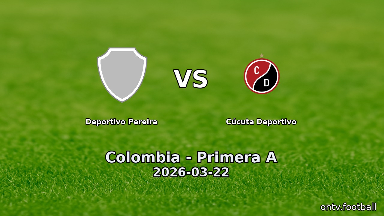 Deportivo Pereira vs Cúcuta Deportivo