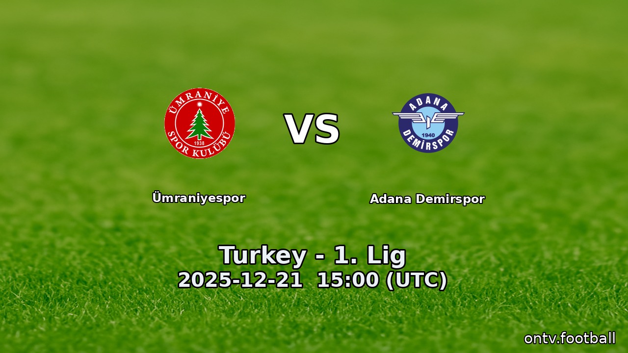 Ümraniyespor vs Adana Demirspor