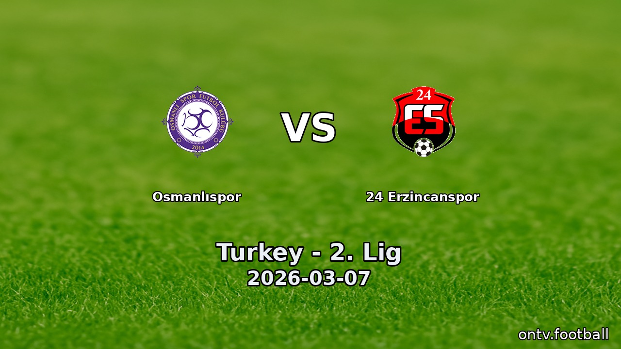Osmanlıspor vs 24 Erzincanspor