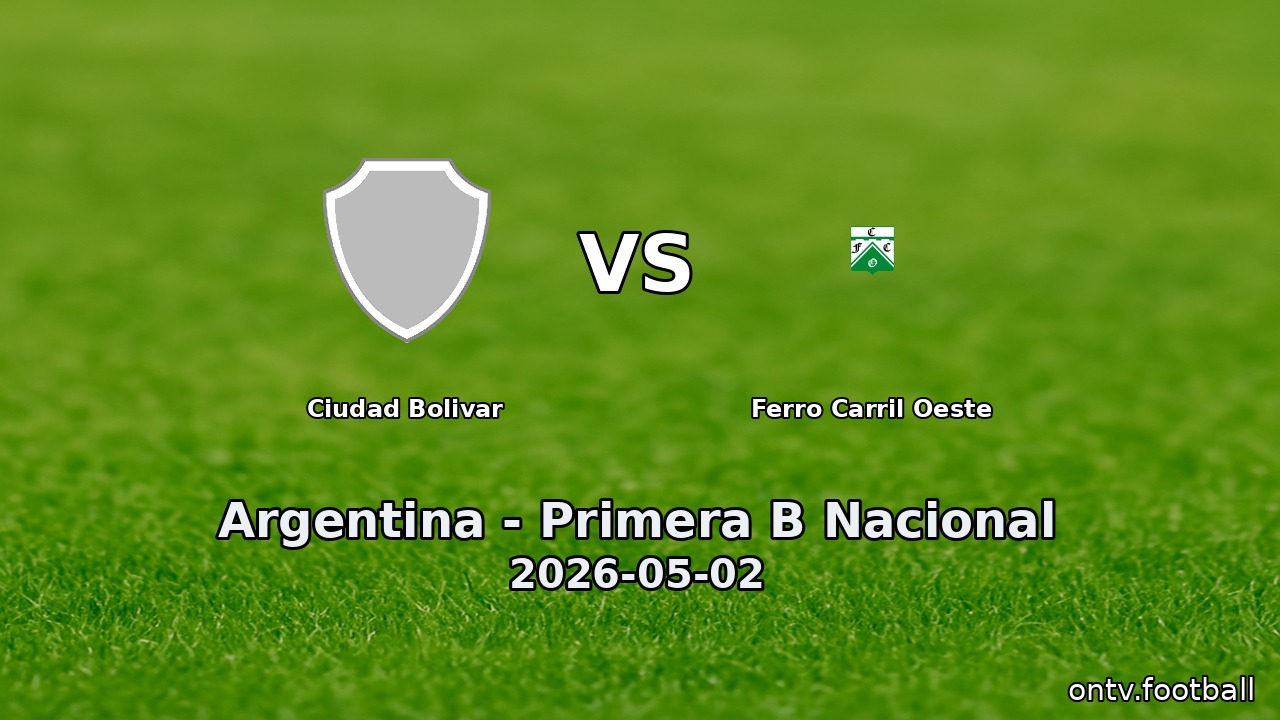 Ciudad Bolivar vs Ferro Carril Oeste