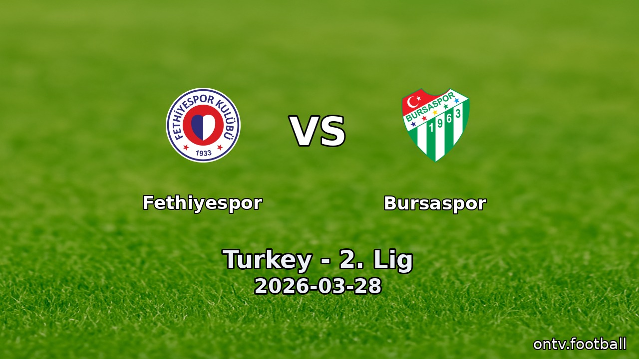 Fethiyespor vs Bursaspor