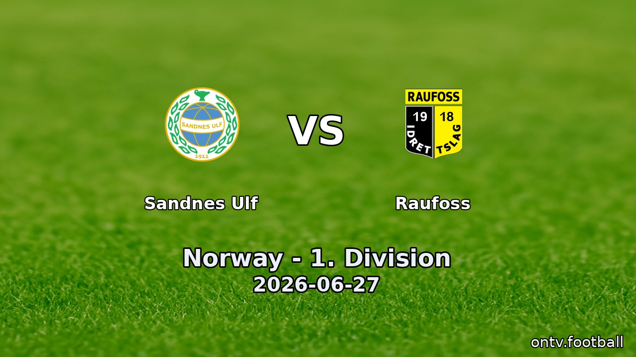 Sandnes Ulf vs Raufoss
