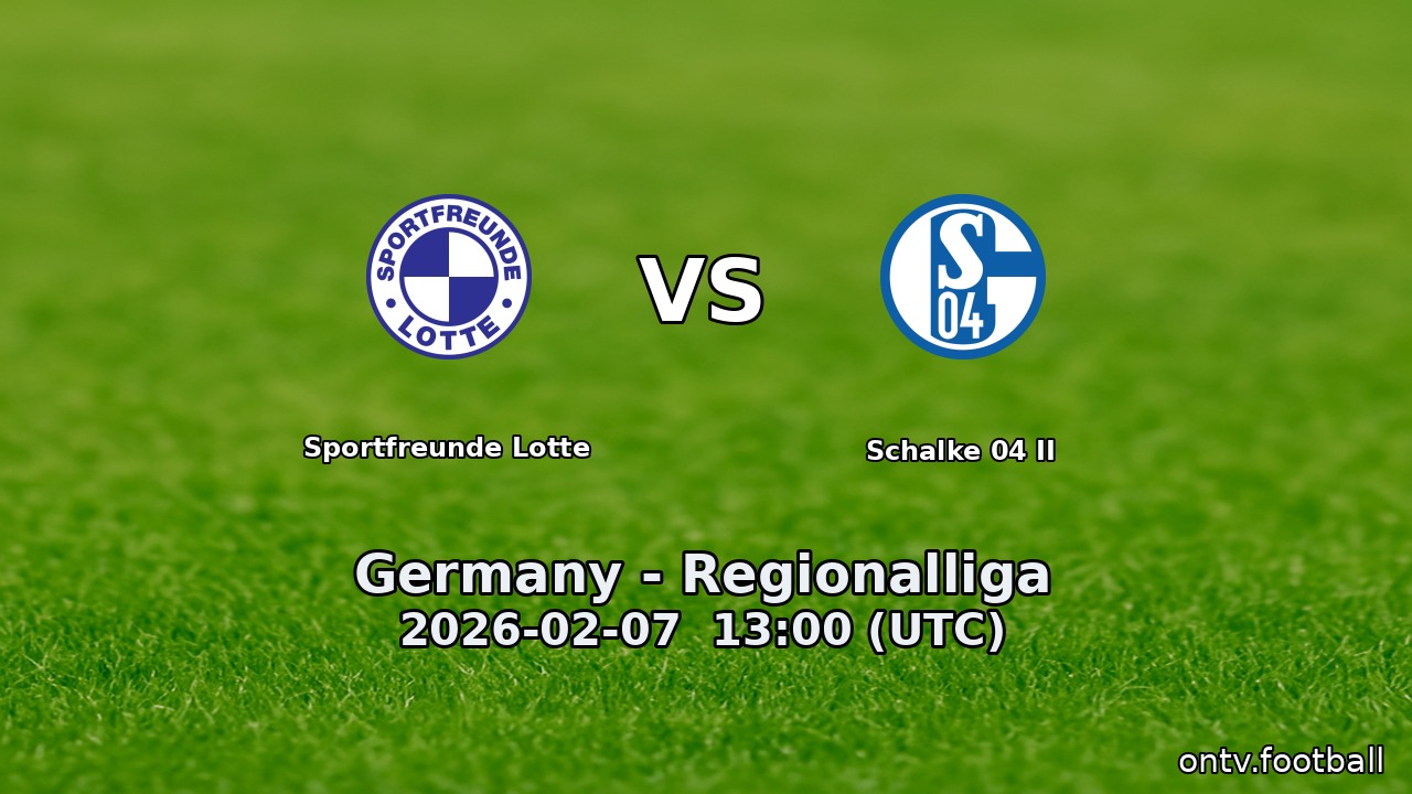Sportfreunde Lotte vs Schalke 04 II