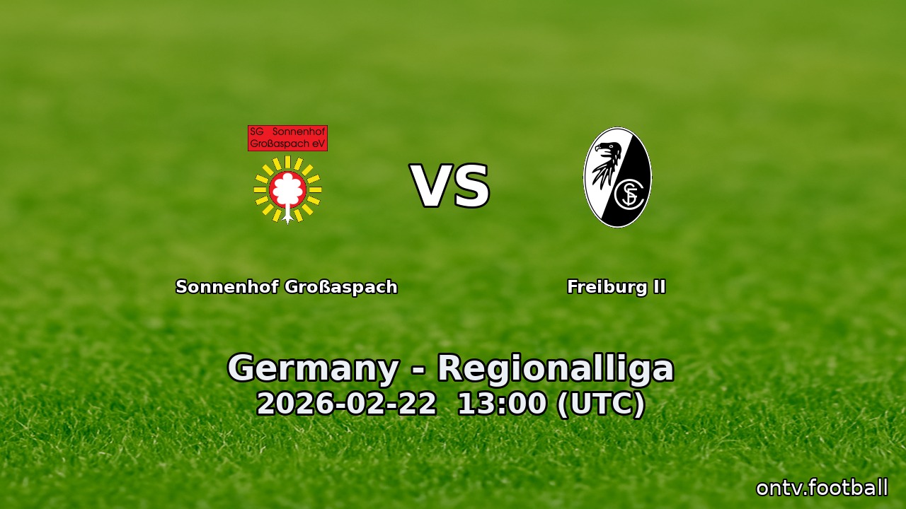 Sonnenhof Großaspach vs Freiburg II