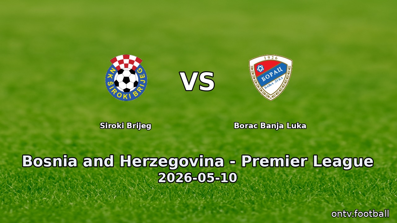 Siroki Brijeg vs Borac Banja Luka