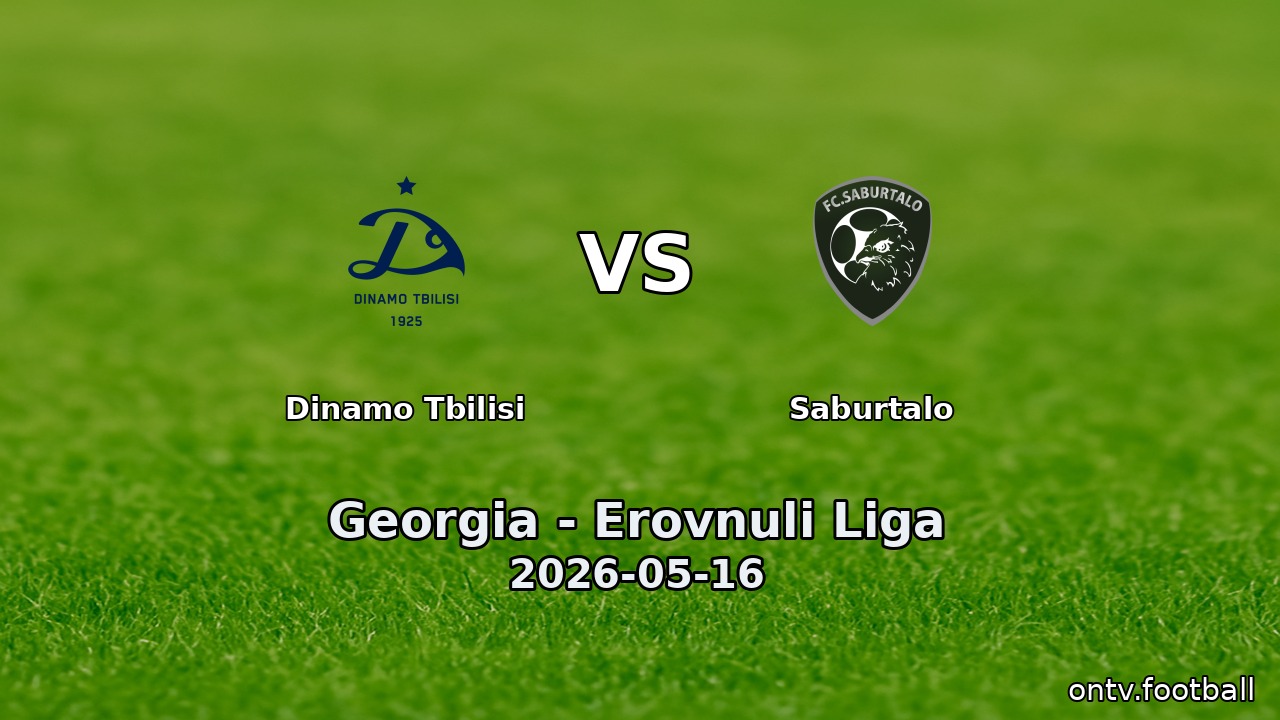 Dinamo Tbilisi vs Saburtalo