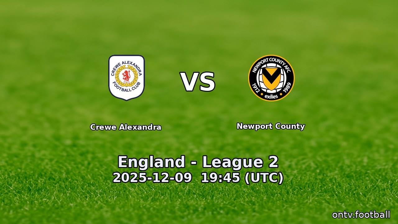 Crewe Alexandra vs Newport County