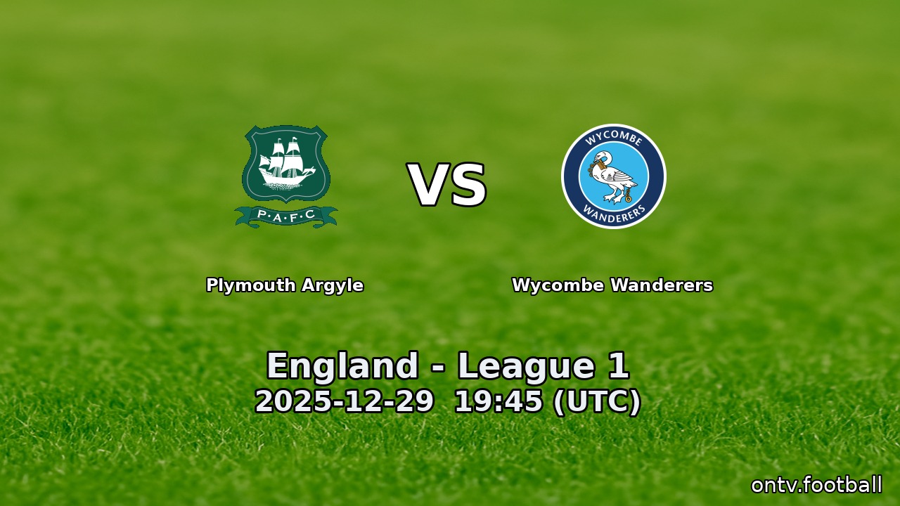Plymouth Argyle vs Wycombe Wanderers
