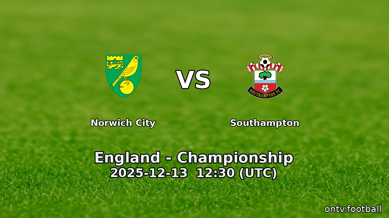 Norwich City vs Southampton