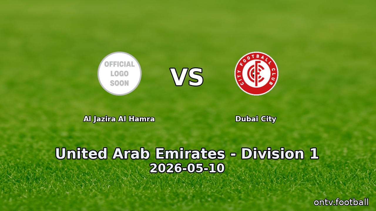 Al Jazira Al Hamra vs Dubai City