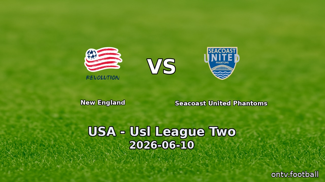 New England vs Seacoast United Phantoms