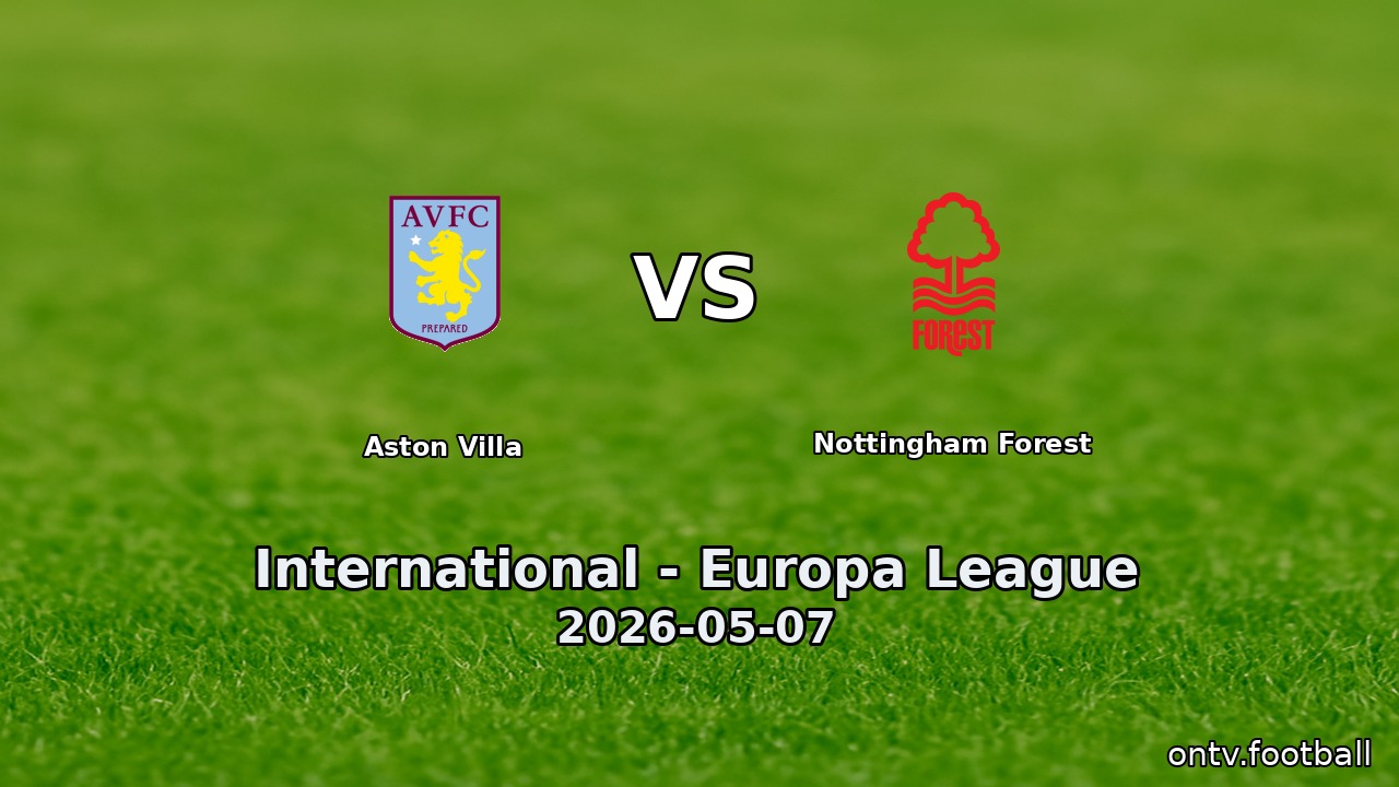 Aston Villa vs Nottingham Forest