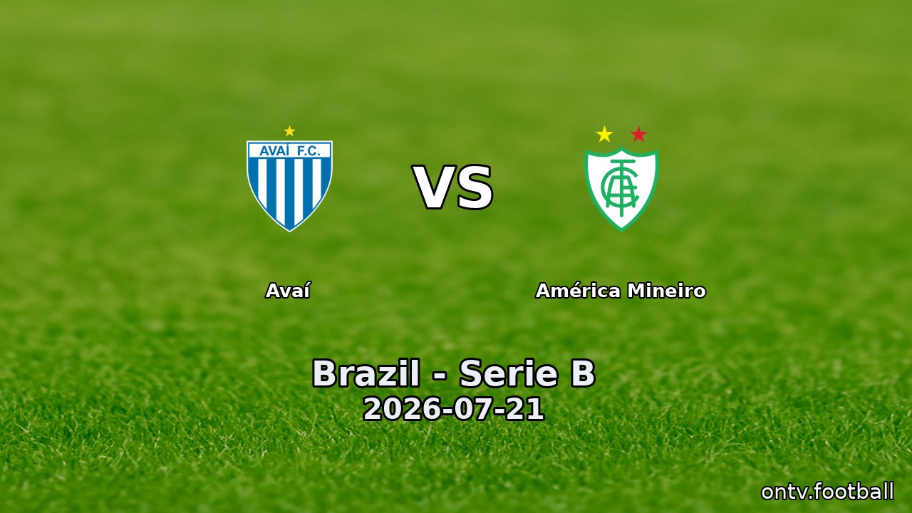 Avaí vs América Mineiro