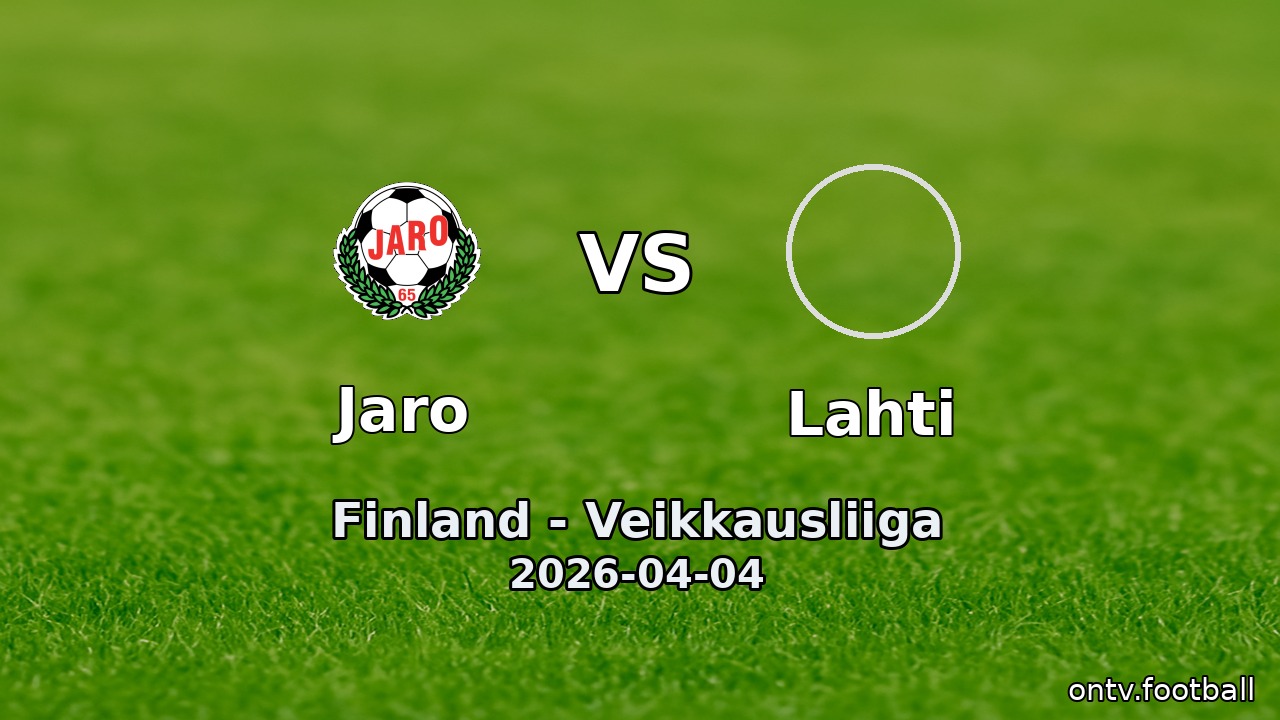 Jaro vs Lahti